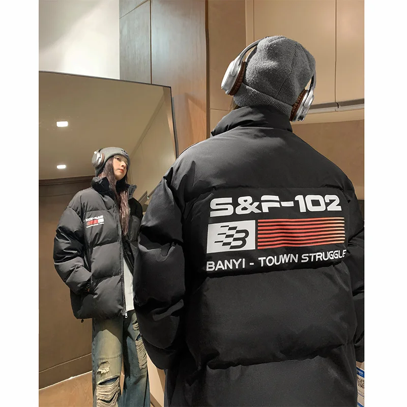 

Осень-зима Thiened, повседневная прочная пуховая куртка, мужская куртка с воротником-стойкой, модное новое поступление 2025 г.