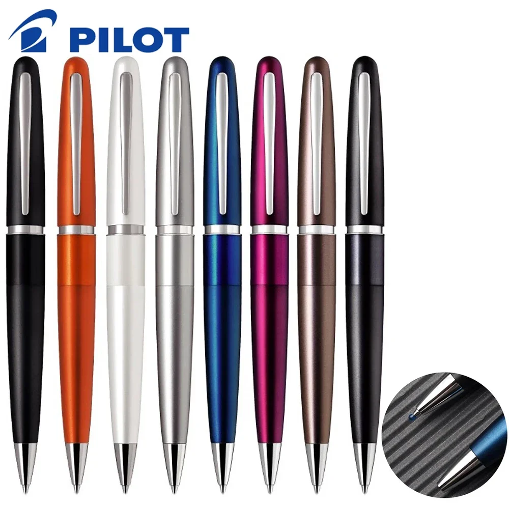 Japan Pilot Metal Ballpoint Pen Pearlescent Lacquered Low Viscosity Medium Gel Pen Spin Out Core Cute School Office Accessories