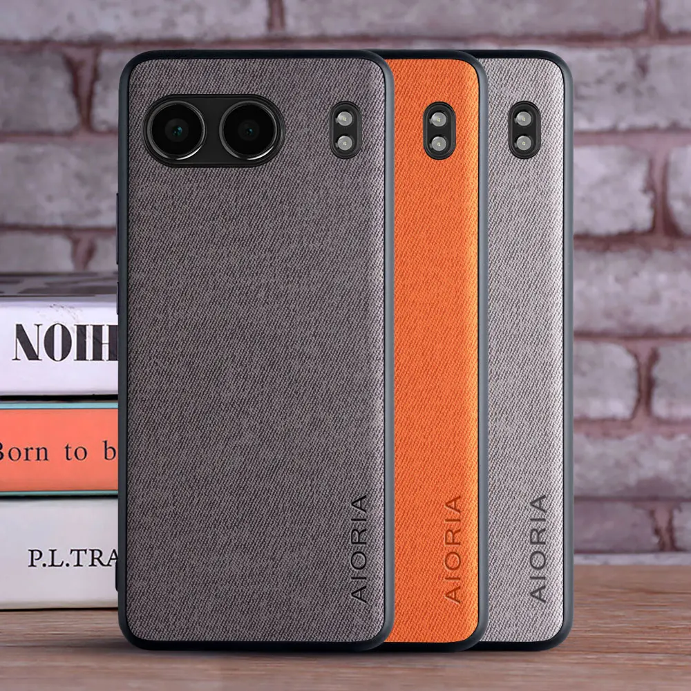 Textile Leather Case for Oneplus Nord 4 soft TPU around the edge back hard PC material protection cover for Oneplus Nord 4 Case