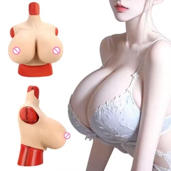 Huge Sexy Fake Breast Forms Silicone Realistic Big Cup Boobs For Crossdressers Drag Queen Shemale Transgender Breastplates