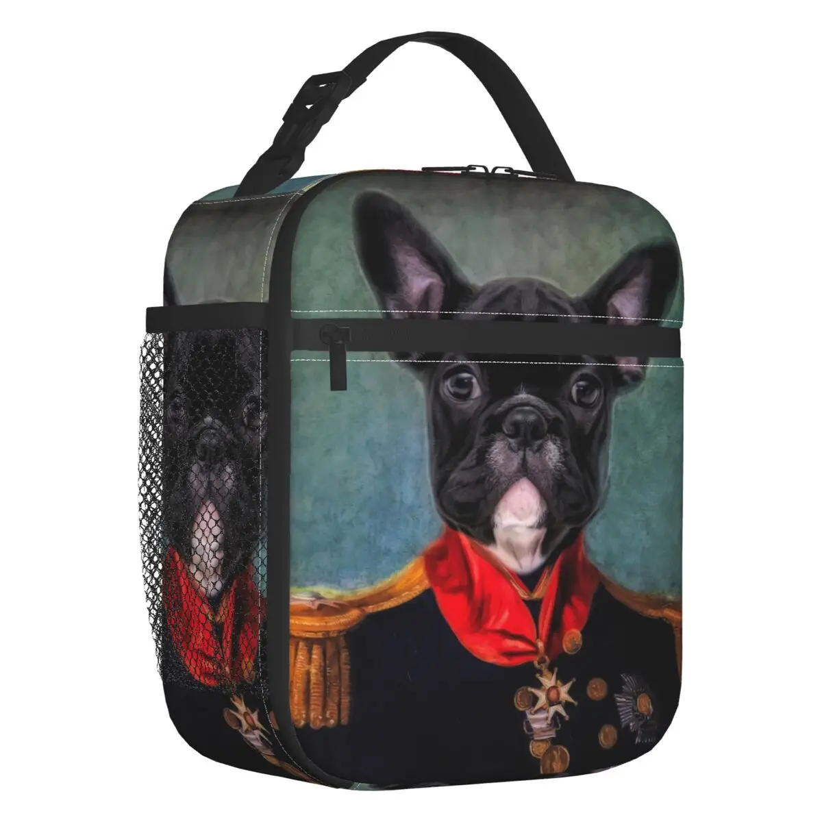 Pet Classic Royal Oil Painting Portable Lunch Boxes Leakproof Dog Regal Army Cooler Thermal Food Insulated Lunch Bag Office Work