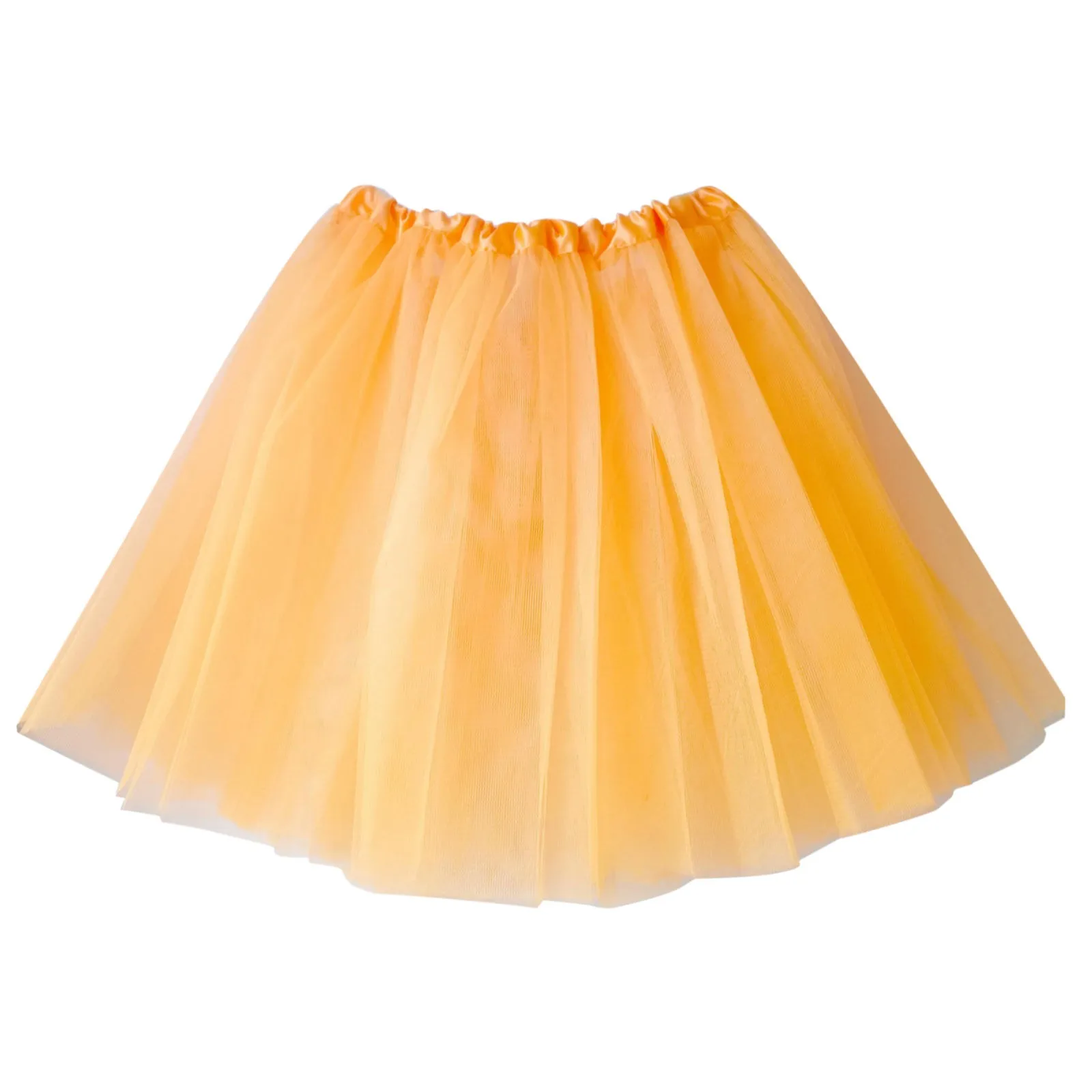 TUTU Multicolor da donna Dance Fluffy Mesh minigonne corte tinta unita elastico a vita gonne a mezza lunghezza pieghettate alla moda