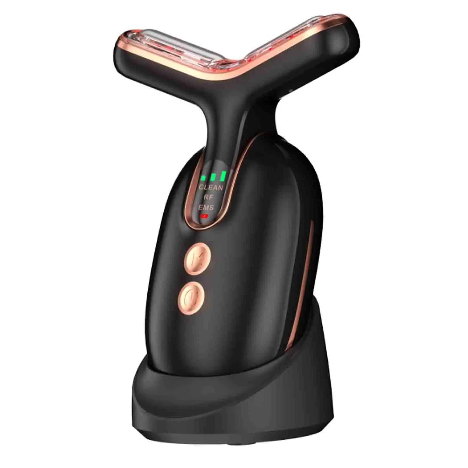 Neck Sculpting Tool Beauty Device RF Microcurrent Multifunctional Massager Skin Care Sculpting Tool Women Gift White With Base