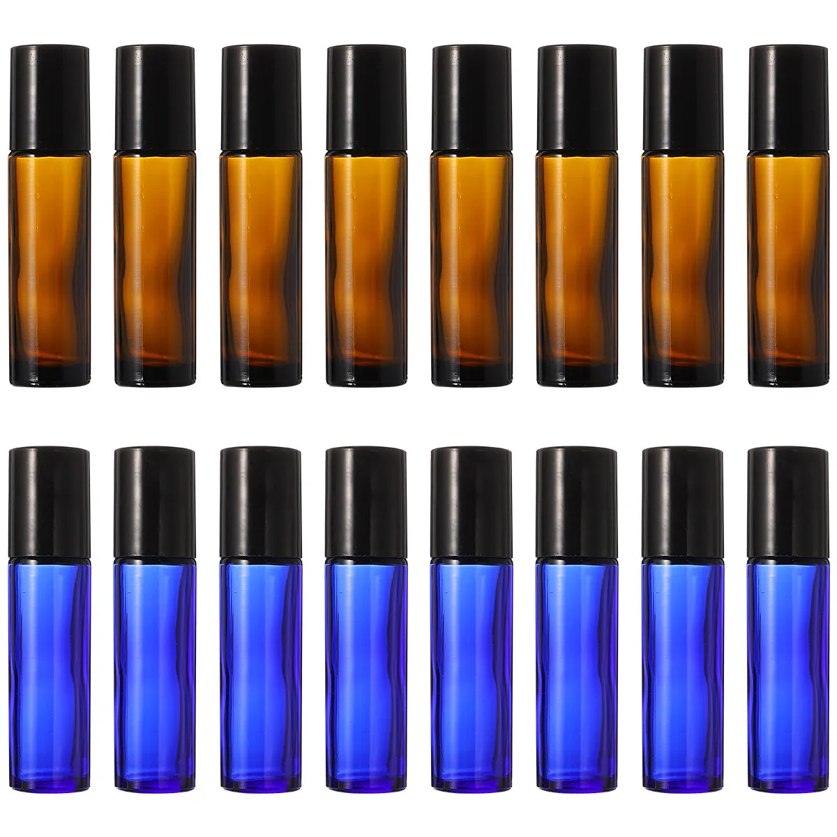 16pcs-10ml-black-lid-glass-roller-bottles-for-essential-oils-perfume-natural-oil-travel-friendly-pocket-size-refillable-roll-on