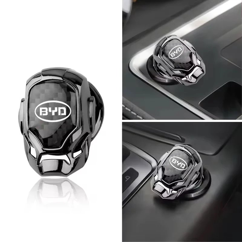 Car Ignition Device Button Sticker Interior Accessories For BYD Atto 3 Yuan Plus Han Tang EV F3 E6 Dmi Song F0 Qin Pro G3