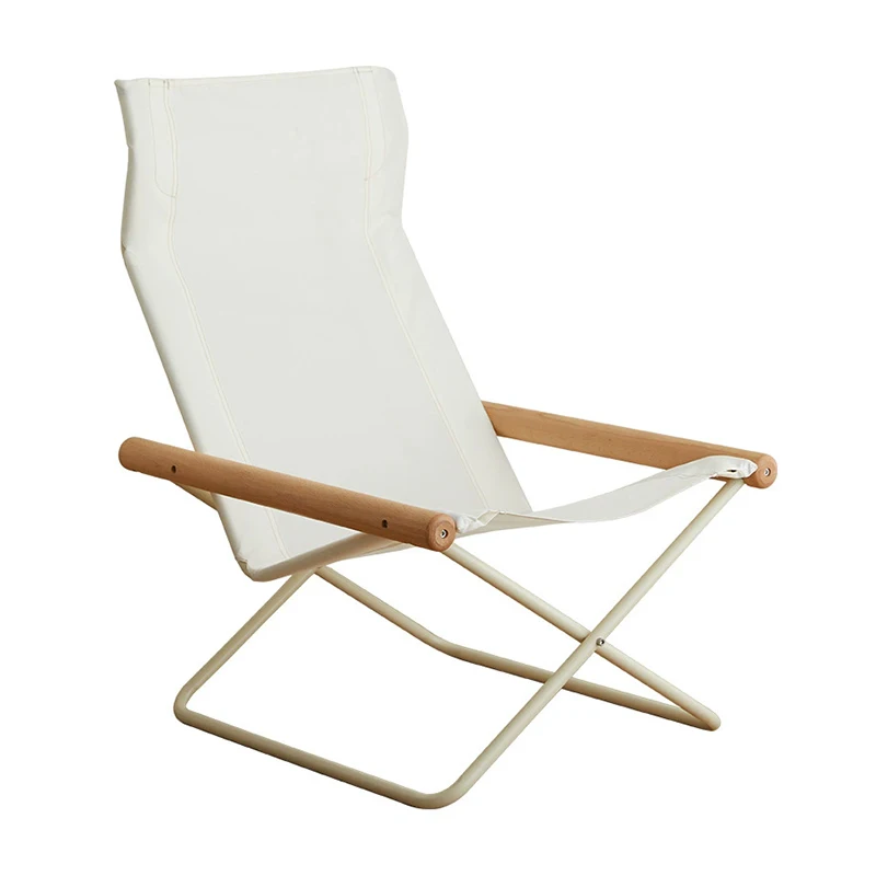 

Simple Oxford Cloth Sofa Chaise Longue Balcony Lazy Outdoor Leisure Beach Chair Folding Backrest Chair Relaxing Armchairs