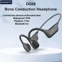 Paramta-auriculares de conducción ósea Real, inalámbricos por Bluetooth, Auriculares deportivos impermeables con micrófono para entrenamientos y correr