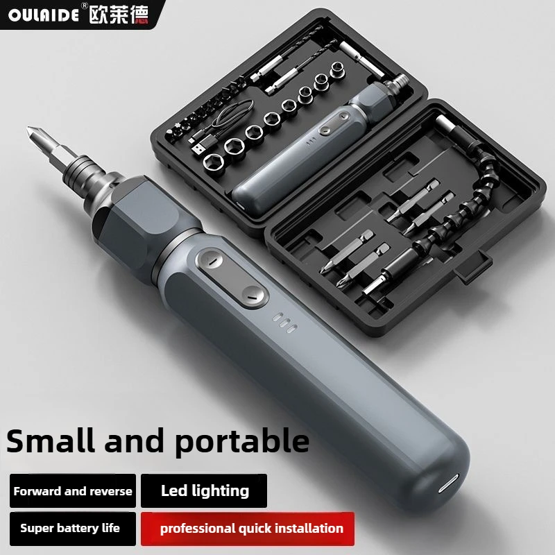 

Cordless Electric Screwdriver Rechargeable 1200mah Lithium Battery Mini Drill 3.6V Power Tools Set Household Maintenance Repair