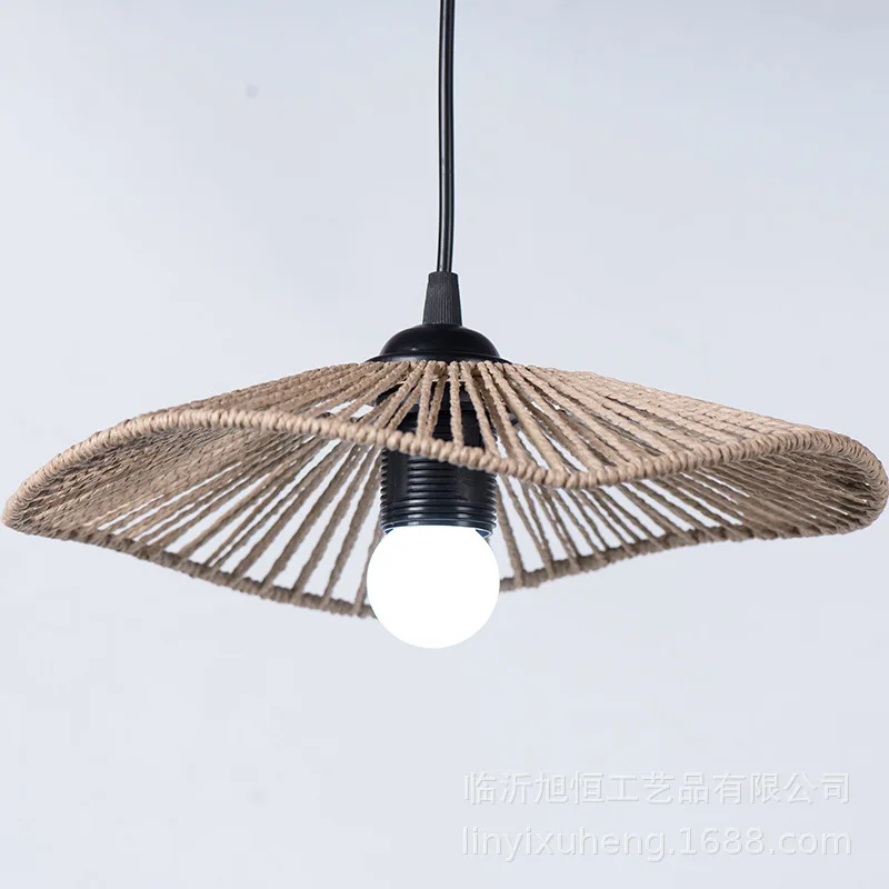 Chandelier Cover Lampshade Paper Rope Woven Lampshade Light Fixture for Restaurant Home DIY Lampshade