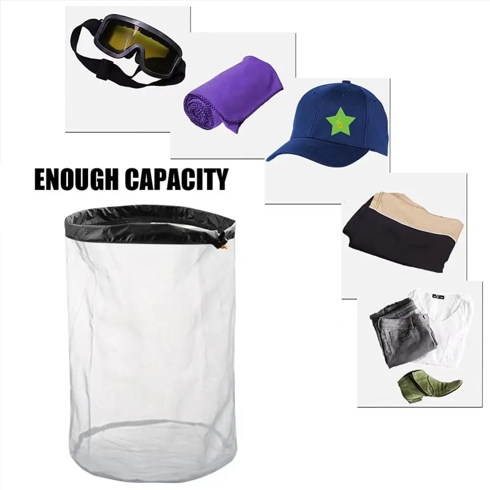 Lightweight Mesh Storage Bag Nylon Material High Quality Drawstring Storage Bag Mesh Material Drawstring Closure