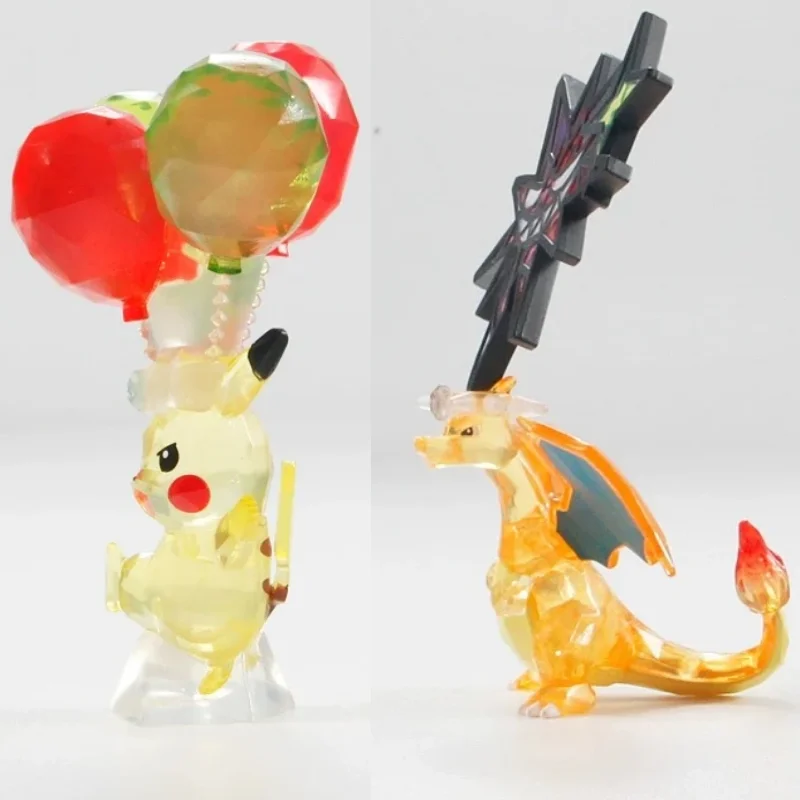 カマラの種-terastal pikachuチャーム収集可能なおもちゃ、収集可能なアニメ文字、非常に美しい外観、子供の贈り物