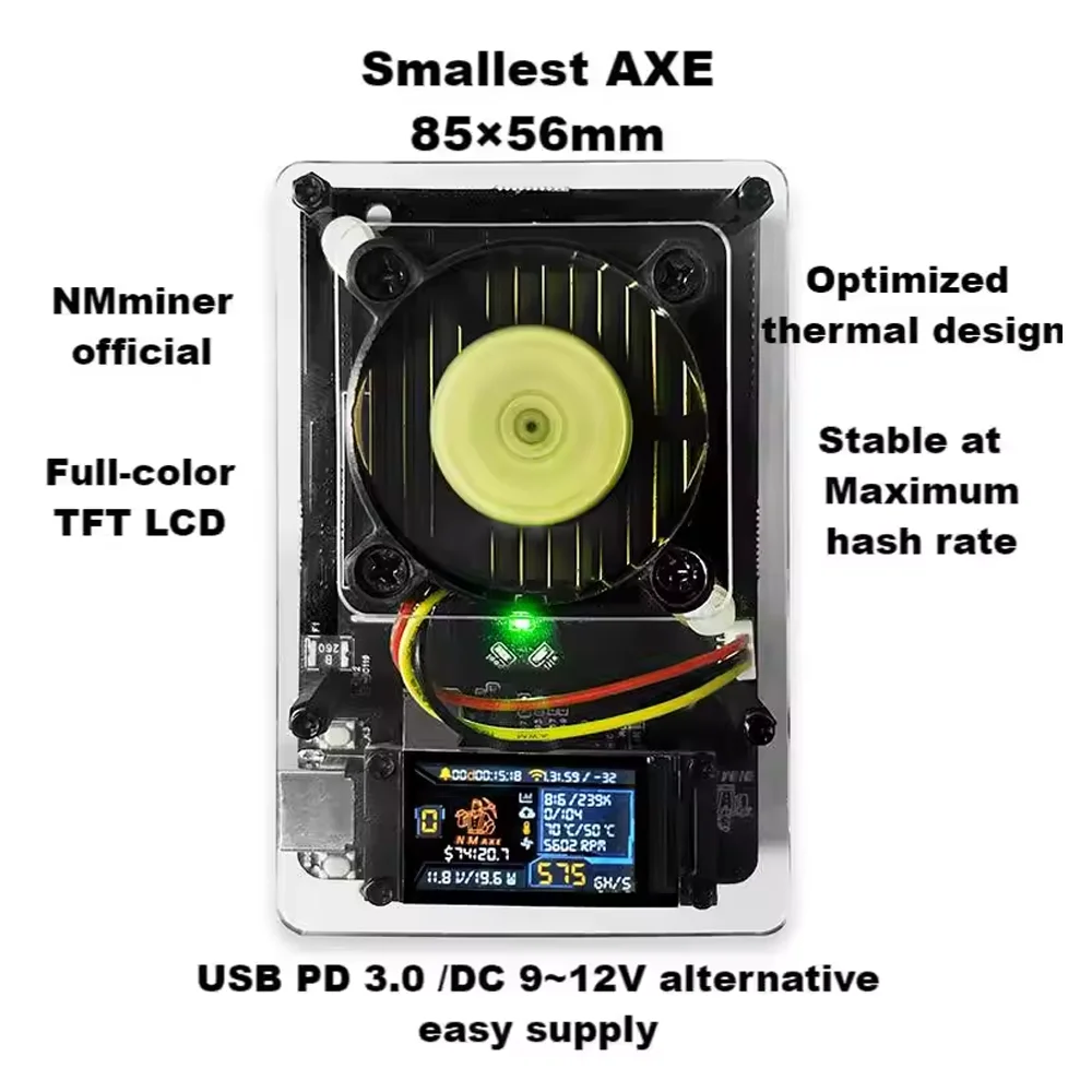 NMAxe NMMiner Official 500G~600Gh/Ultra BM1366 Asic Chip Full