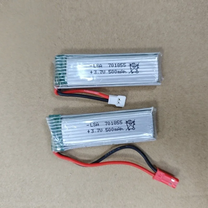 For RC Drone 1S Lithium Battery 3.7V 500mAh Indoor Mini Aircraft Toy Quadcopter Glider Charger