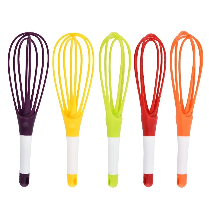 Manufacturer Manual Home Kitchen Color Silicone Non-Stick Rotating Industrial Lotion Mixer Coffee Milk Whisk Eggs Beater