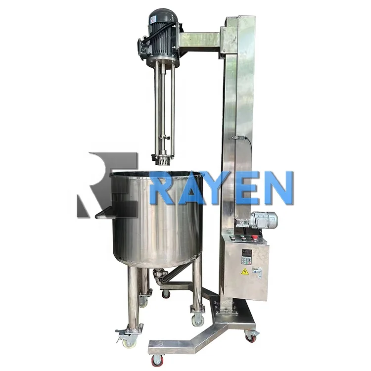 Shampoo Cosmetic Cream Lift Emulsifier Emulsion Mixer Batch Cabomer Homogenizer Silverson  High Shear Mixer