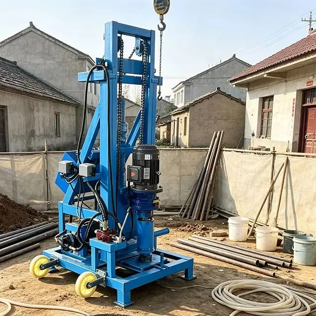 Customized Portable Hydraulic Well Drill 150M Reach Light Compact Home Water Tool Water Well Drilling Rig Machine