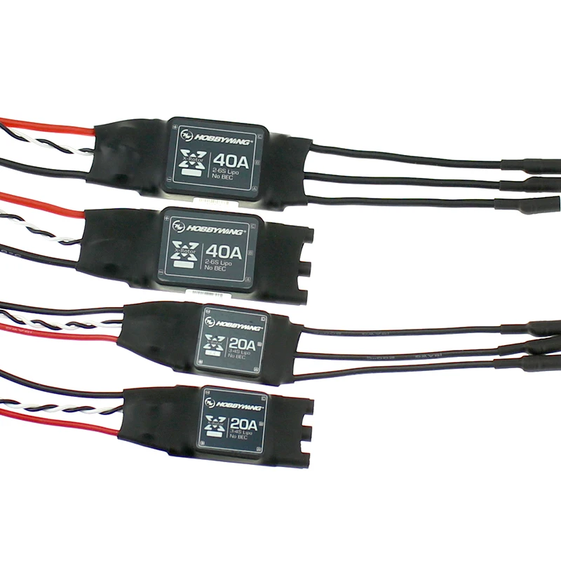 1/2/4/6PCS Hobbywing XRotor 20A 40A APAC Brushless ESC 2-6S For Believer UAV 1960mm RC 550-650 Quadcopter Hexacopter