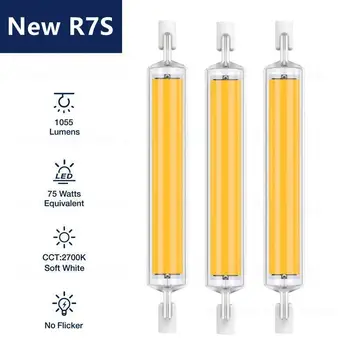 LED R7S lampadina a tubo COB in vetro 78MM 118MM lampada a mais 110V 220V ad alta potenza J78 J118 sostituire i Lampadas alogeni a LED R7S Glass