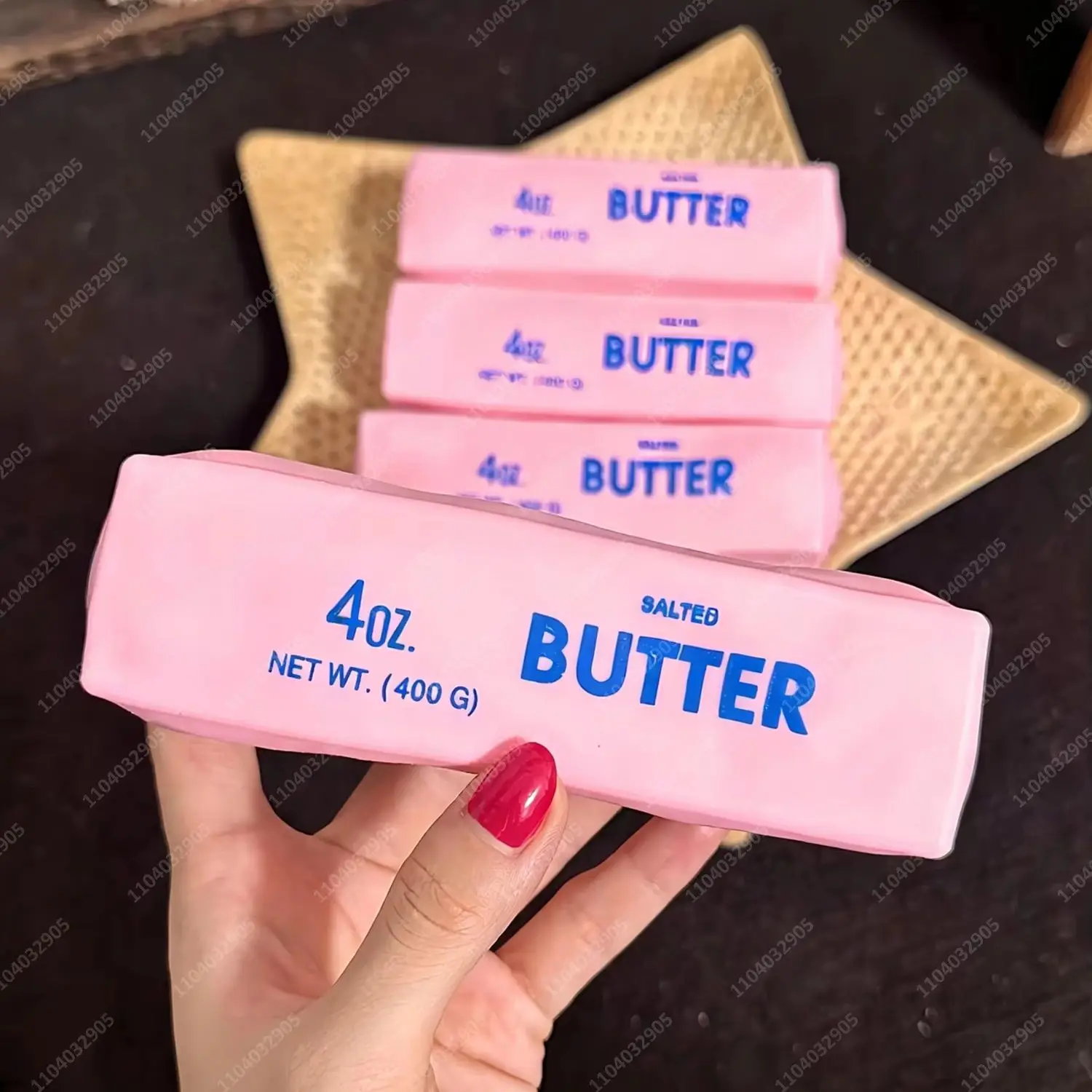 Crunchy Butter Stick Stress Ball Squishy Toys Crackling Butter Bar Squeeze ASMR Sound Sensory Anti Stress Fidget Toys for Adults