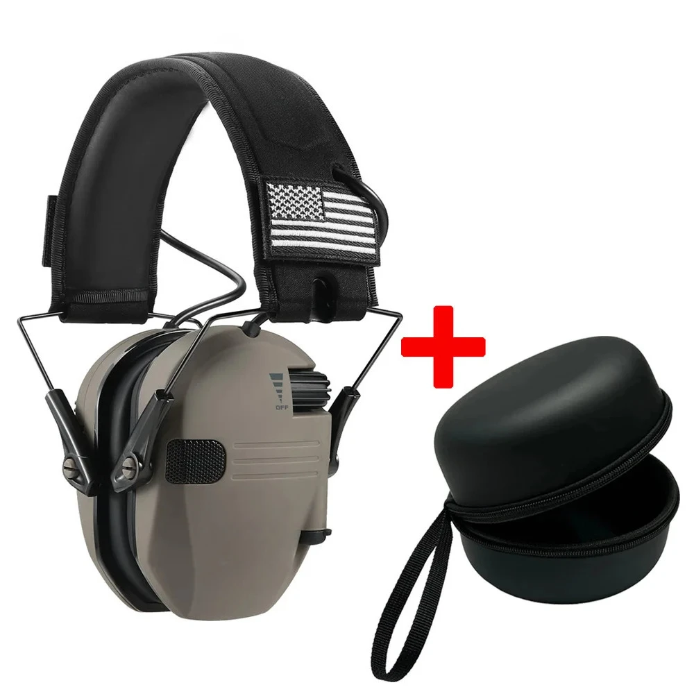 NONE NEUE Elektronische Schießen Ohrenschützer Anti-Lärm Kopfhörer Sound Verstärkung Gehörschutz Headset Faltbar mit fall 7