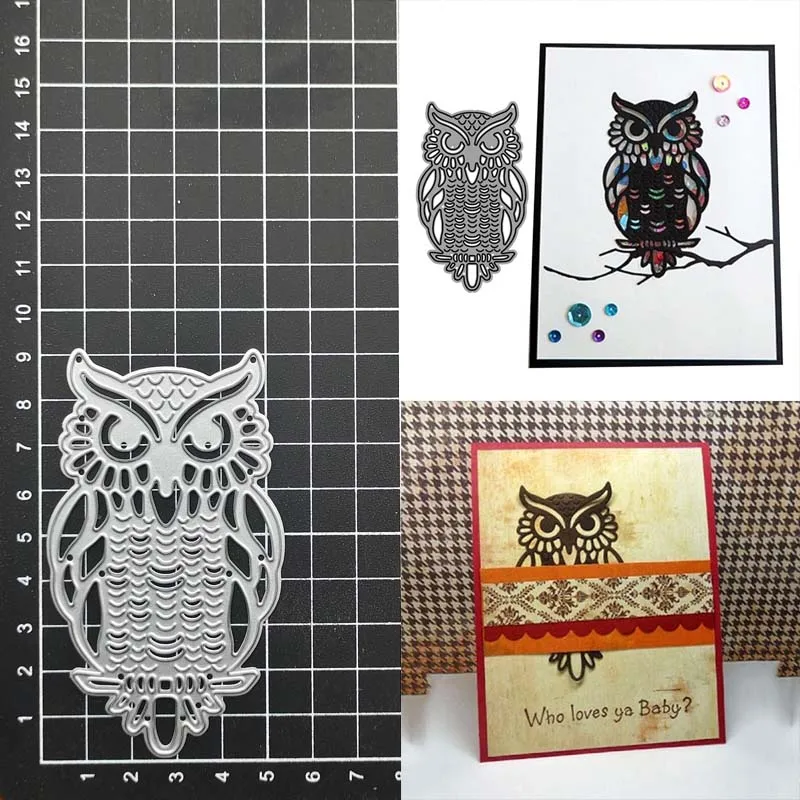 

animal Owl DIY metal cutting dies decoration Scrapbook paper craft knife mould blade punch stencils dies