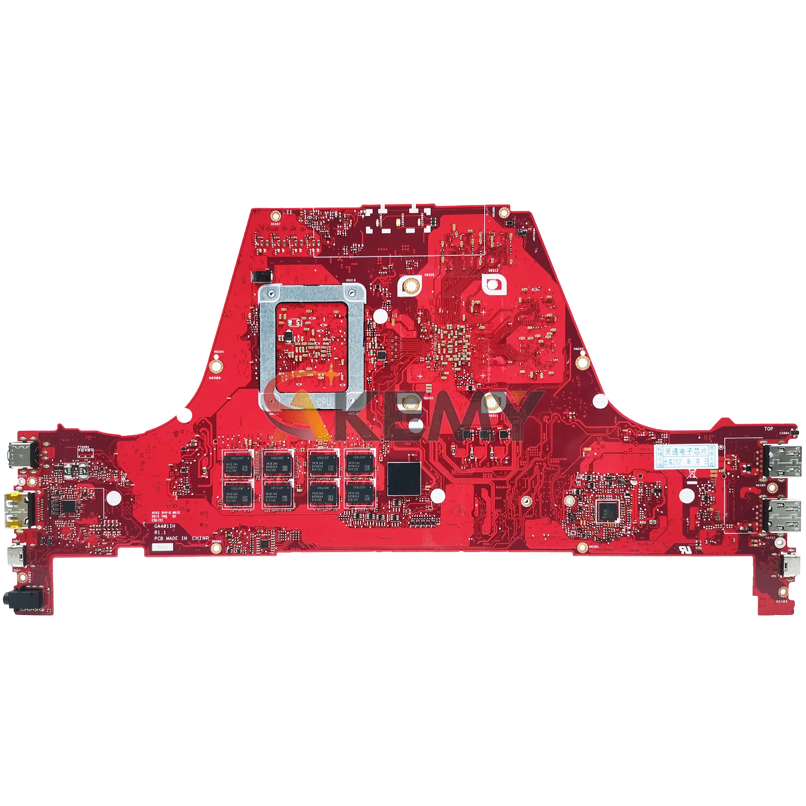 GA401IH اللوحة الأم للكمبيوتر المحمول ASUS ROG Zephyrus G14 GA401II GA401IH GA401I اللوحة الرئيسية للكمبيوتر المحمول مع وحدة المعالجة المركزية R5 R7 R9 115% اختبارات موافق