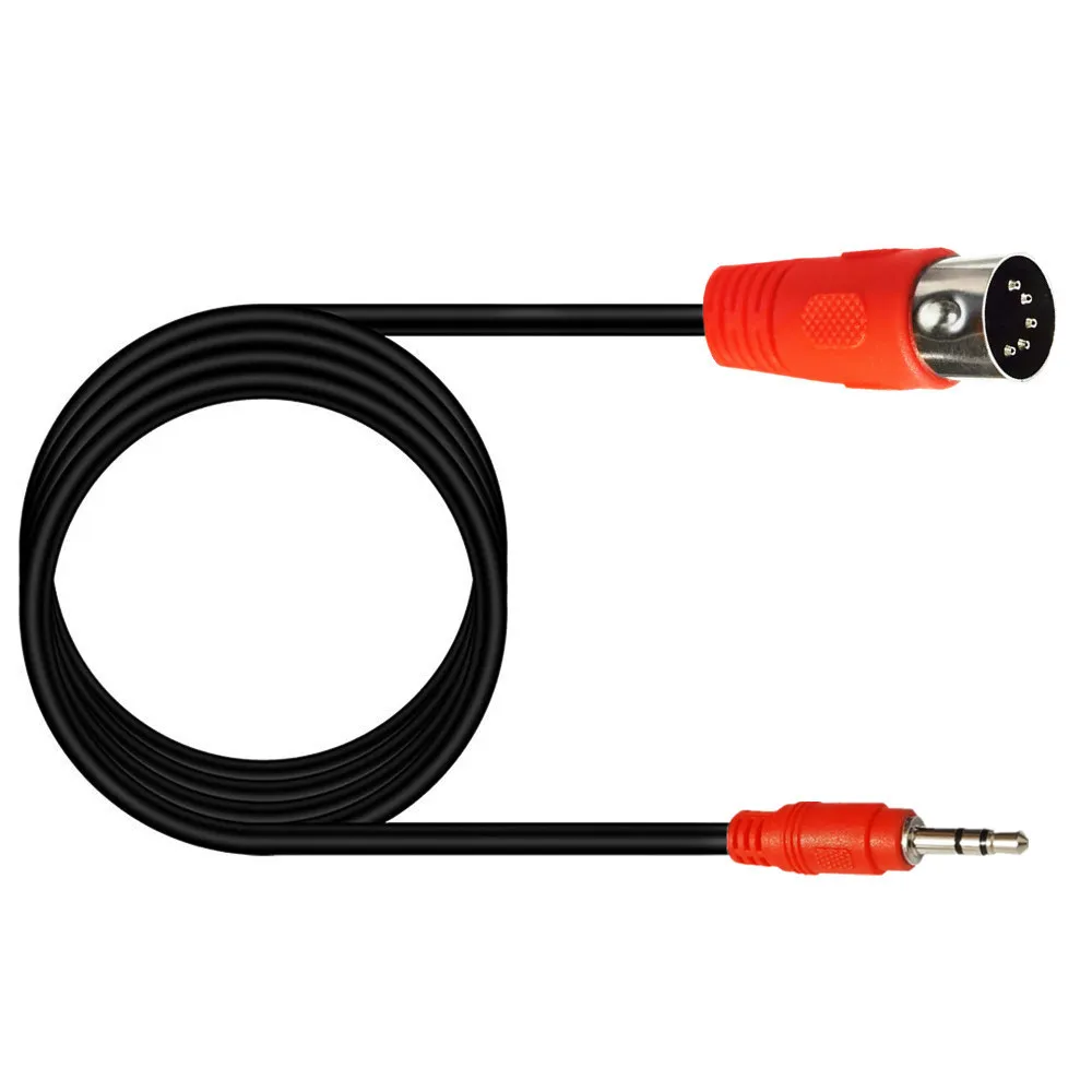 3.5mm wtyk audio do MIDI 5-rdzeniowy kabel adapter dźwięk cyfrowy wyjściowy MIDI 5-rdzeniowy DIN5P 0.5m/1.5m/3m kabel