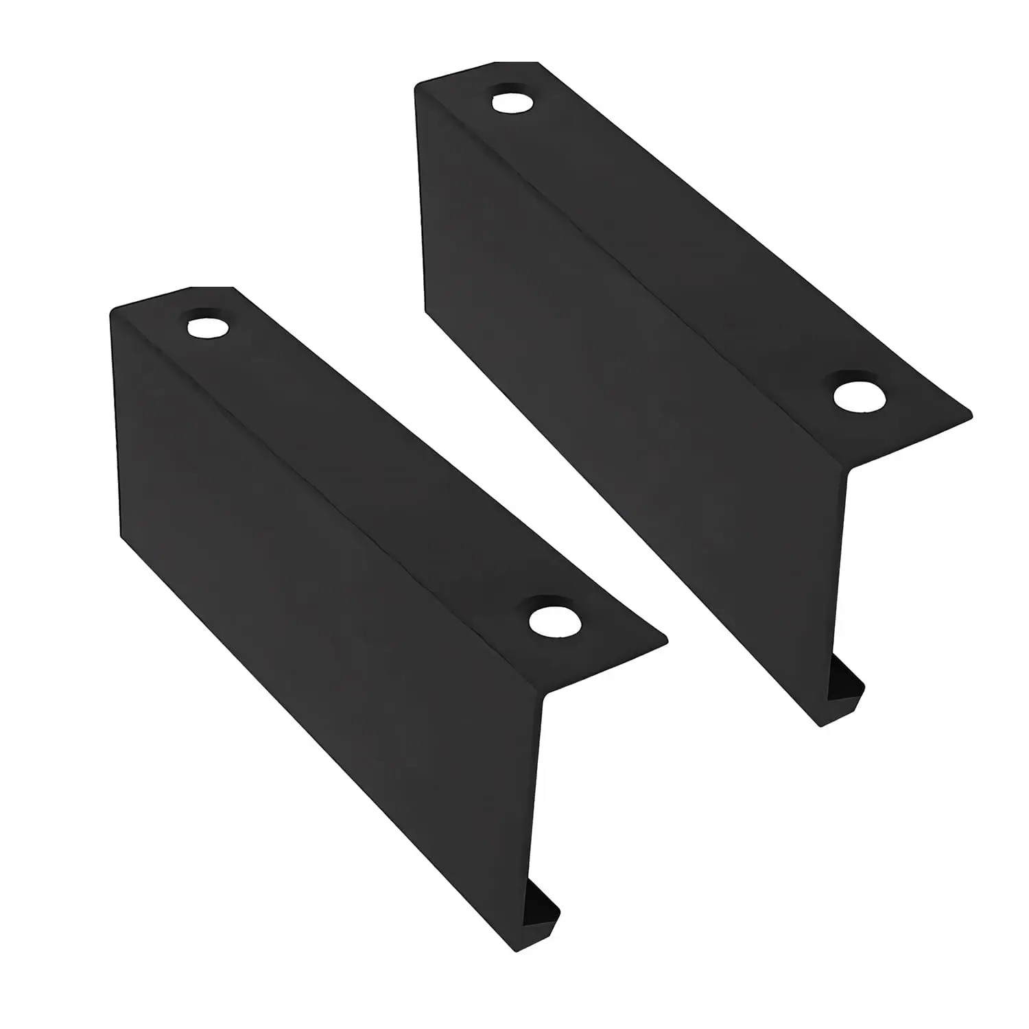 2pcs Back Mount Finger Edge Pull Hidden Drawer Cabinet Handles - Durable Aluminum Alloy Kitchen Bathroom Wardrobe Handles