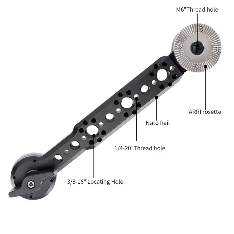 for Arri Rosette Extension Locking Mount, Aluminum Alloy Dogbone Design for Camera Stabilizer