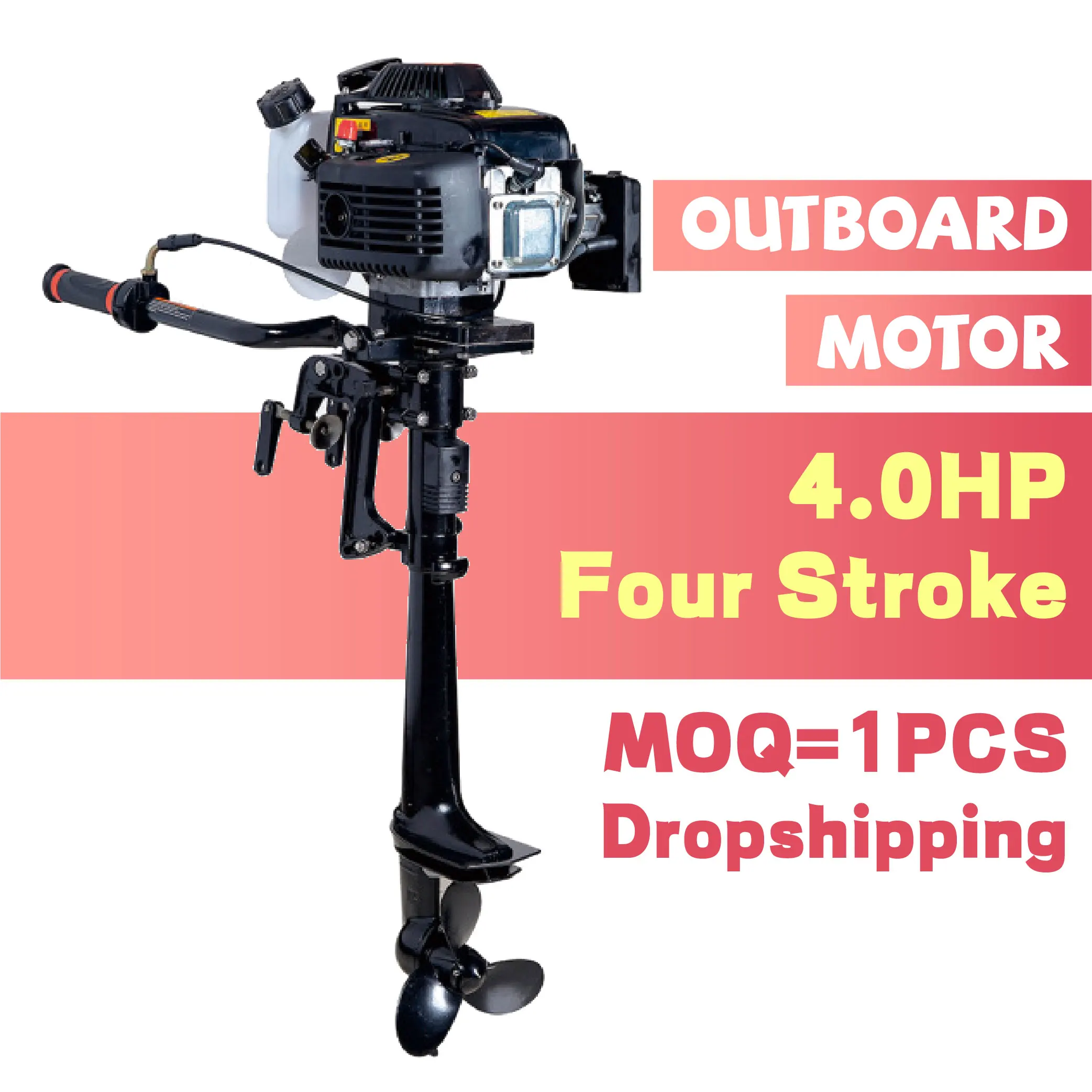 Factory Price 4HP 55CC Outboard Motor Durable Cast Aluminum 4 Stroke Fishing Boat Engine with Air Cooling CDI System