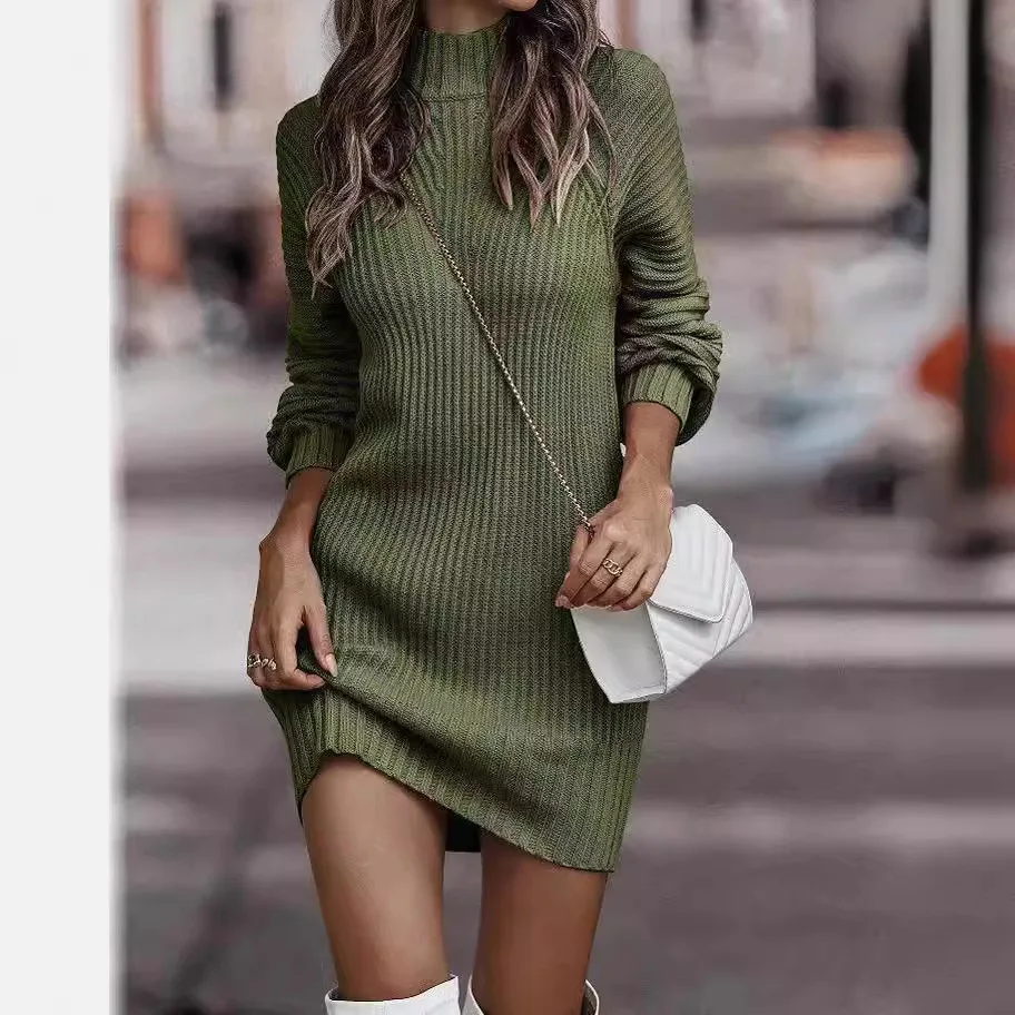 slim fit dress slacks The White Square Neck Sweater Mini Dress & Reviews - White - Dresses main image 1
