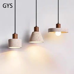 Led Pendant Lamp Yellow Cave Stone Chandelier Bedroom Beside Ceiling Light E27 Bulb Replaceable Hanging Lighting Dining Table