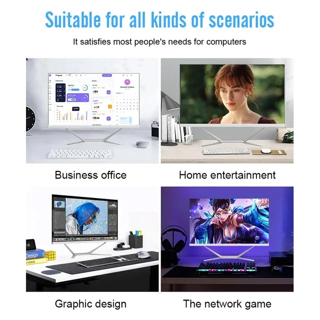 24 Inch All-In-One PC Office Business Working Computer AIO Desktops Computer Gaming Computer 6 24 Inch All-In-One PC Office Business Working Computer AIO Desktops Computer Gaming Computer 6