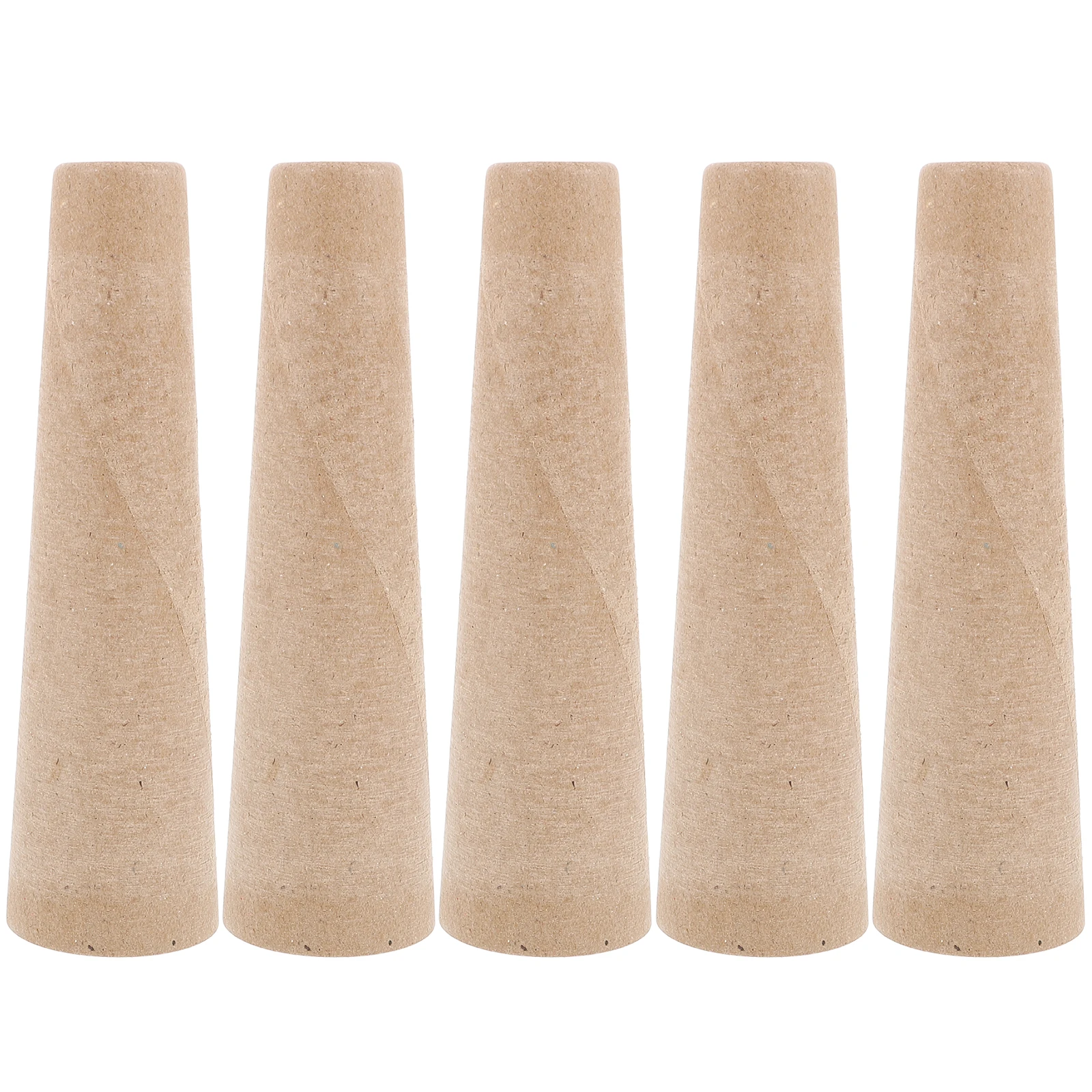 

5pcs Pagoda Shaped Paper Tubes Yarn Winding Spools For Textile Machinery String Ball Winder Supplies Diy Wool Winder Tube Yarn
