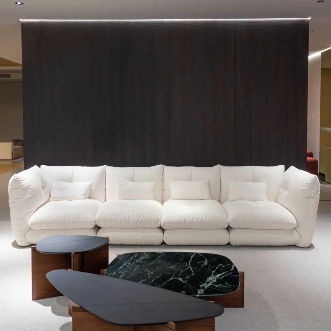 

wabi-sabi wind, cotton and linen, cream, laziness, fabric, large and small apartment, sofa, light luxury