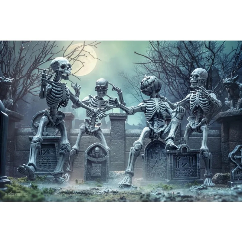Four Horsemen Studios Echte Mythic Legions-serie "GRAVEYARD SKELETONS" Beweegbaar eindproduct Model Collectibles