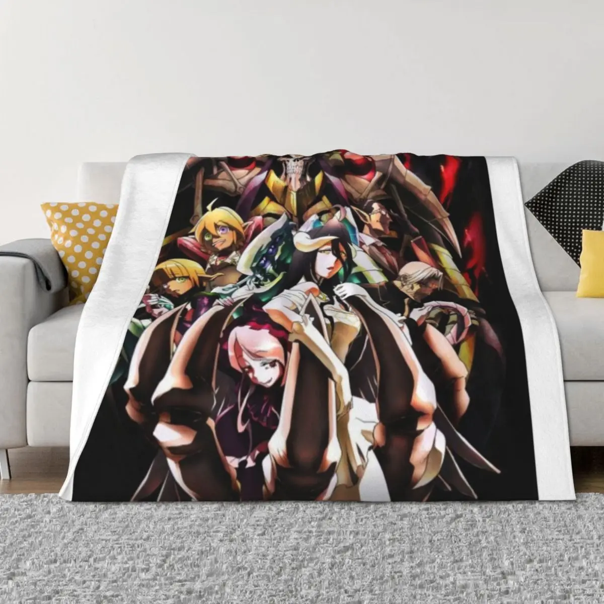 

OverLord Throw Blanket Hairys Soft Beds heavy to sleep Soft Plush Plaid Blankets