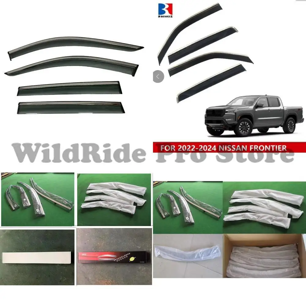 

1 set For Nissan Navara Frontier NP300 2022-2024 Weather Rain Guard Windshield Window Sun Visor