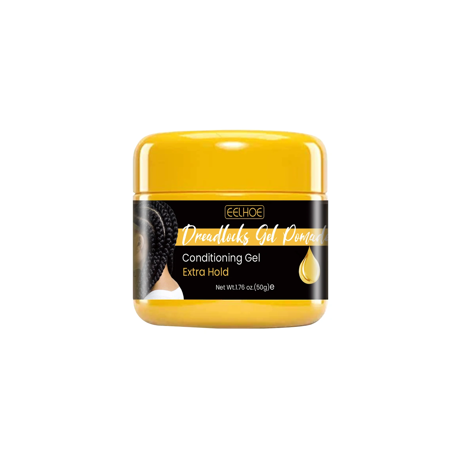 Coconut Oil Braid Styling Gel Strong Hold Anti-Frizz Smooth Hairs Finishing Shaping Hair Edge Smoother Wig Braid Hair Wax Cream