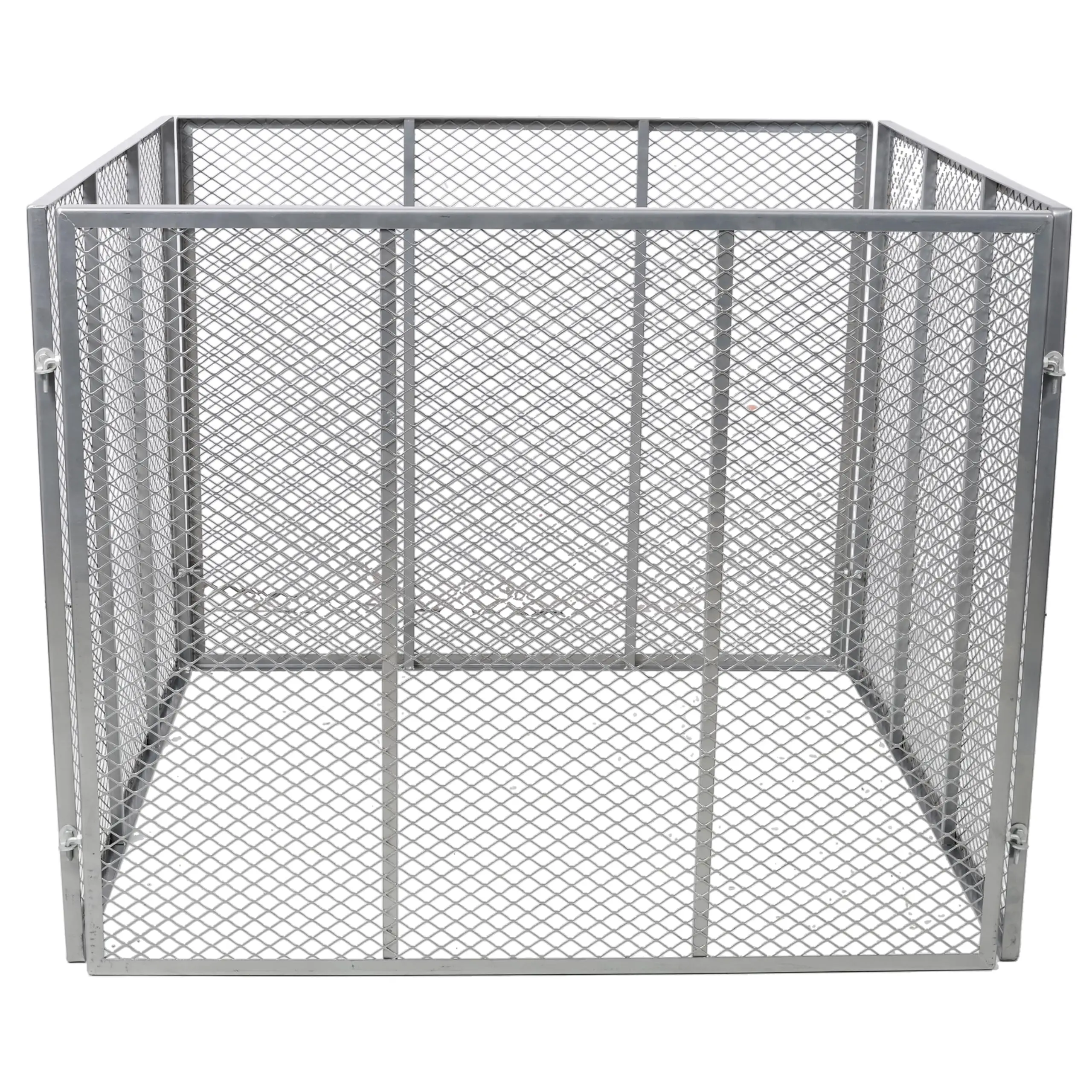 Large Outdoor Compost Bin, 172 Gallon Metal Wire Mesh Composter,Coating Square Garden Compost Bin Easy to Assemble for