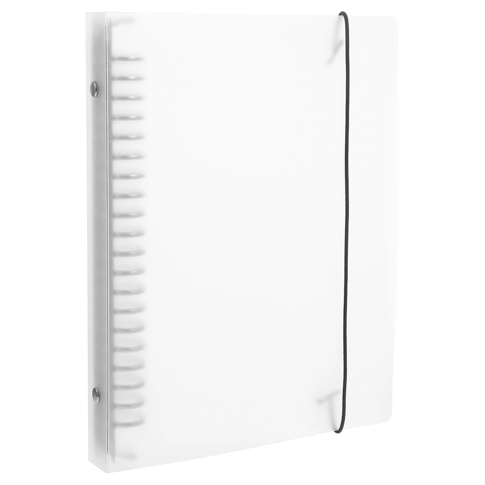 

1pc Transparent Loose Leaf Binder Cover Pp Material Anti-Slip Lightweight Aesthetic Notebook Shell Sturdy Planner Cover