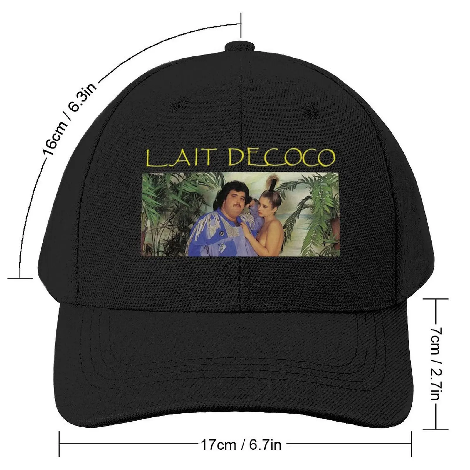 Maya Lait De Coco Print Baseball Cap dad hat Golf Wear Man Women's