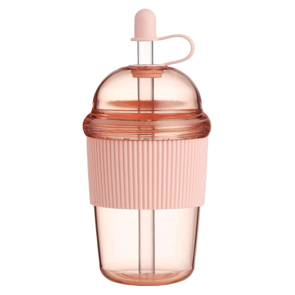 

Smoothie Cup with Lid and Straw Clear Tumbler Transparent Silicone Cover Water Bottle Korean Ins Large Capacity Suction Cup Milk