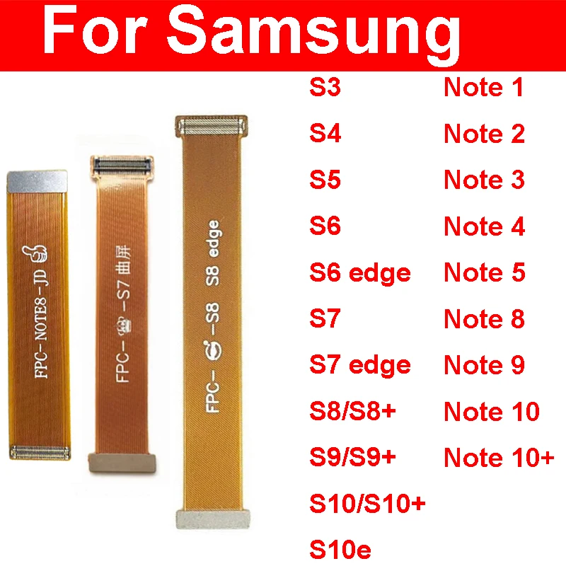 For Samsung Note 1 2 3 4 5 8 9 10 S2 S3 S4 S5 S6 S7 S8 S9 S10 Plus Lite Edge i9600 LCD Touch Screen Display Test Flex Cable 