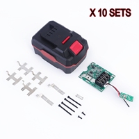 10 Sets 20V 4Ah Battery Parts With BMS Replacement for Parkside 20V Team Power Tool for PAP 20 A3, PAP 20 B3