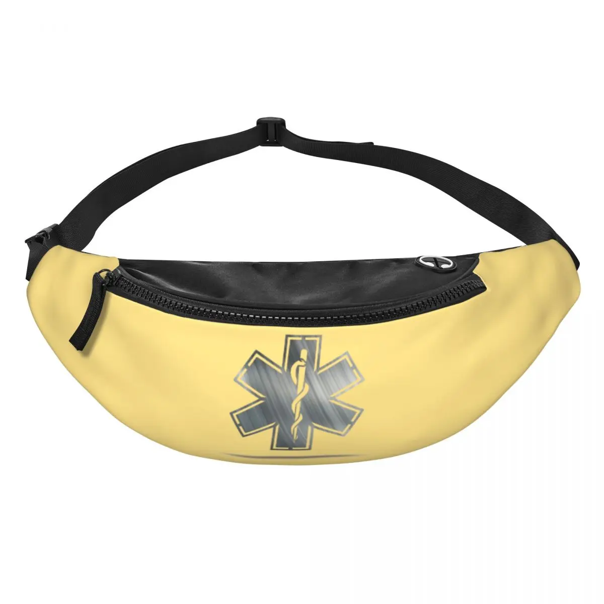 Casual Emt Star Of Life Fanny Pack Mannen Vrouwen Paramedicus Medische Crossbody Heuptas Voor Het Runnen Van Telefoongeldzak