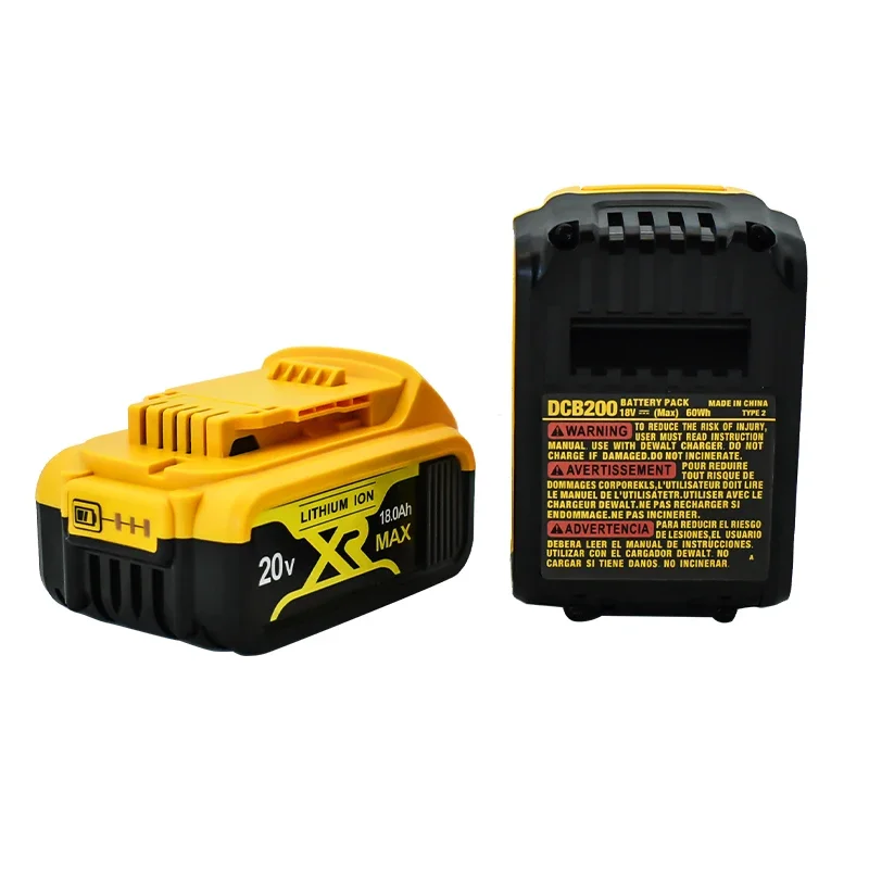 Lithium ion 20V 6Ah 8Ah 10Ah 12Ah 18Ah Rechargeable Battery DCB200 Series Power Tool Battery High Capacity Battery