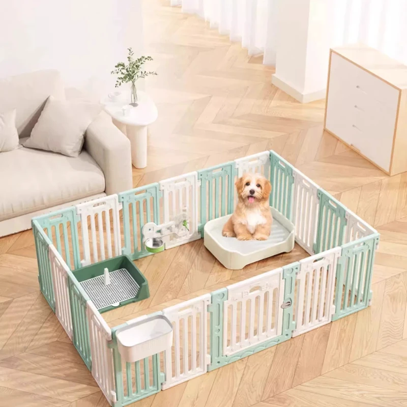 Kennel Nordic Dog Fence Retractable Acrylic Equipment Large Outdoor Dog Fence Grating Indoor modern Kojec Dla Psa Pet Supplies
