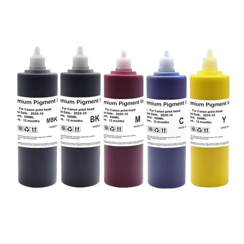 500ml PFI-120 PFI 120 PFI-121 Refill Pigment ink for Canon TM-200 TM205 TM300 TM305 TM250 TM255 TM350 TM355 GP-200 300 Printer