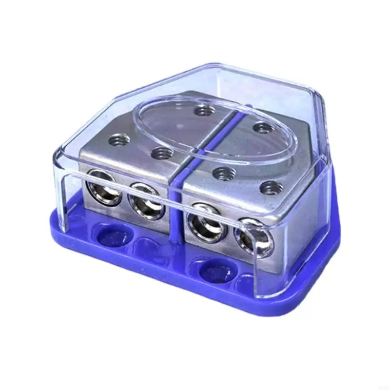 F1CF Multiple Port Ground Wire Distribution Block Car Stereo Plastic Metal Housing